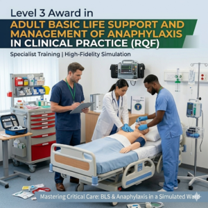 Level 3 Award in Adult Basic Life Support and Management of Anaphylaxis in Clinical Practice (RQF)